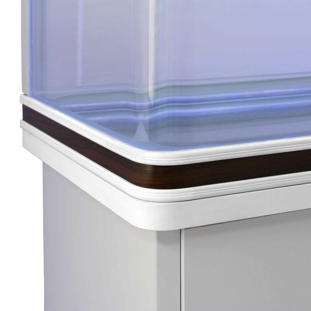 Aquarium Fish Tank & Cabinet - White - EU Plug