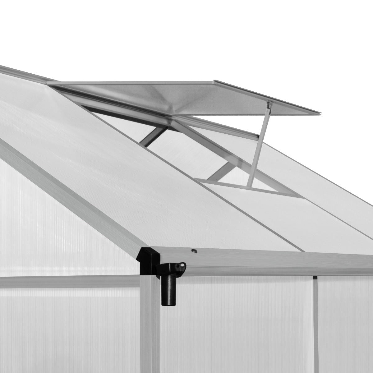 Polycarbonate Greenhouse 6ft x 6ft– Silver