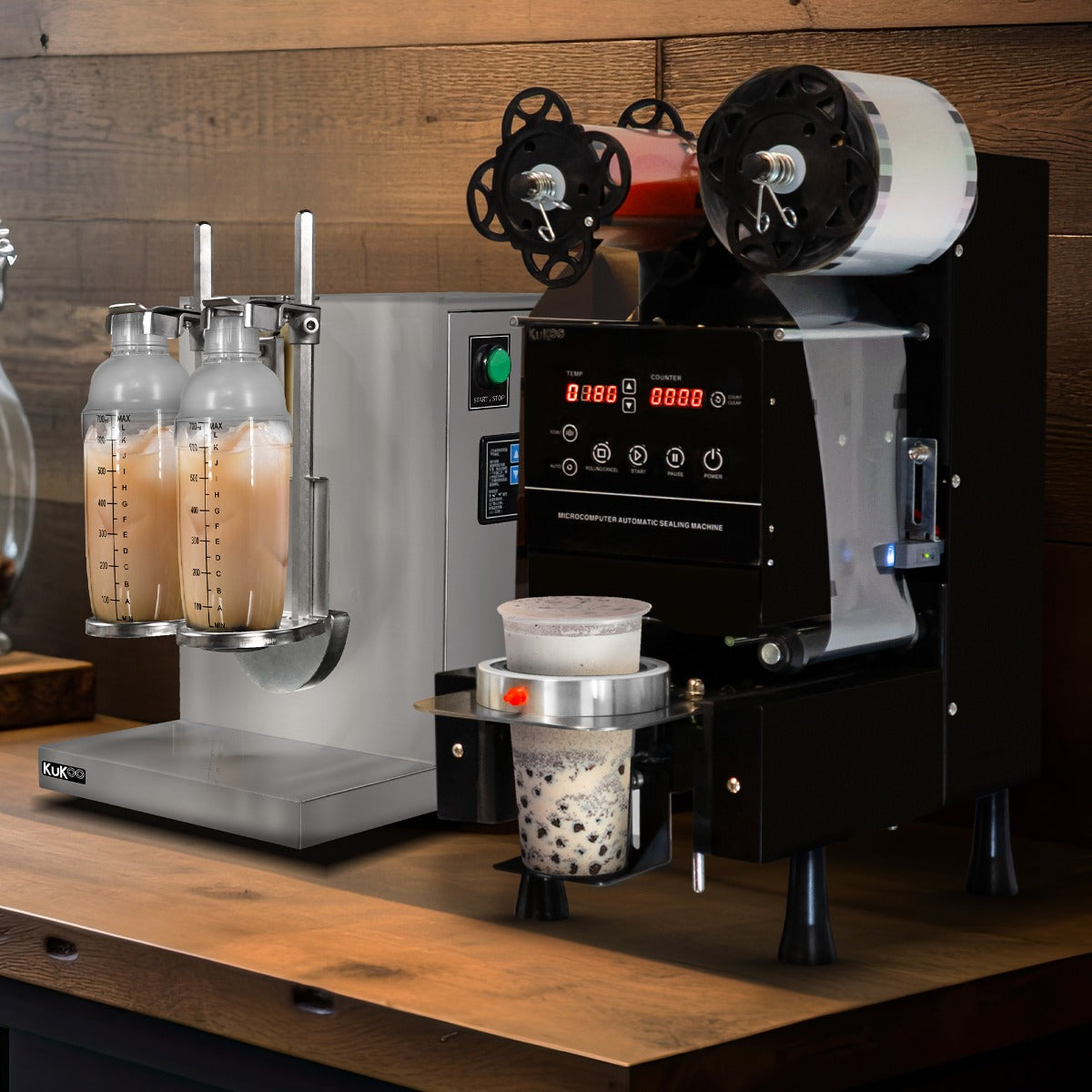 Automatic Cup Sealing Machine & Bubble Tea Shaker