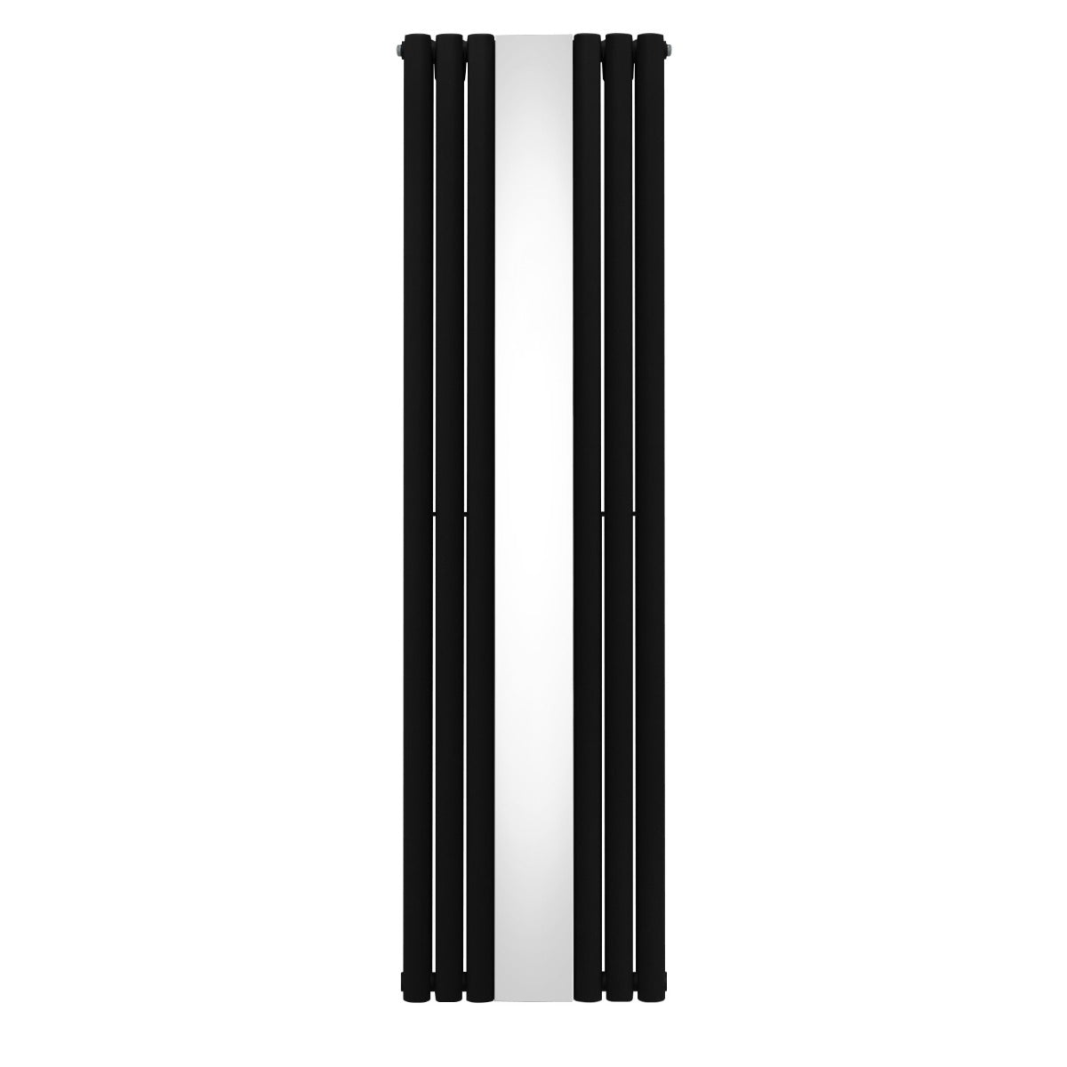 Oval Mirror Radiator - 1800mm x 500mm - Black