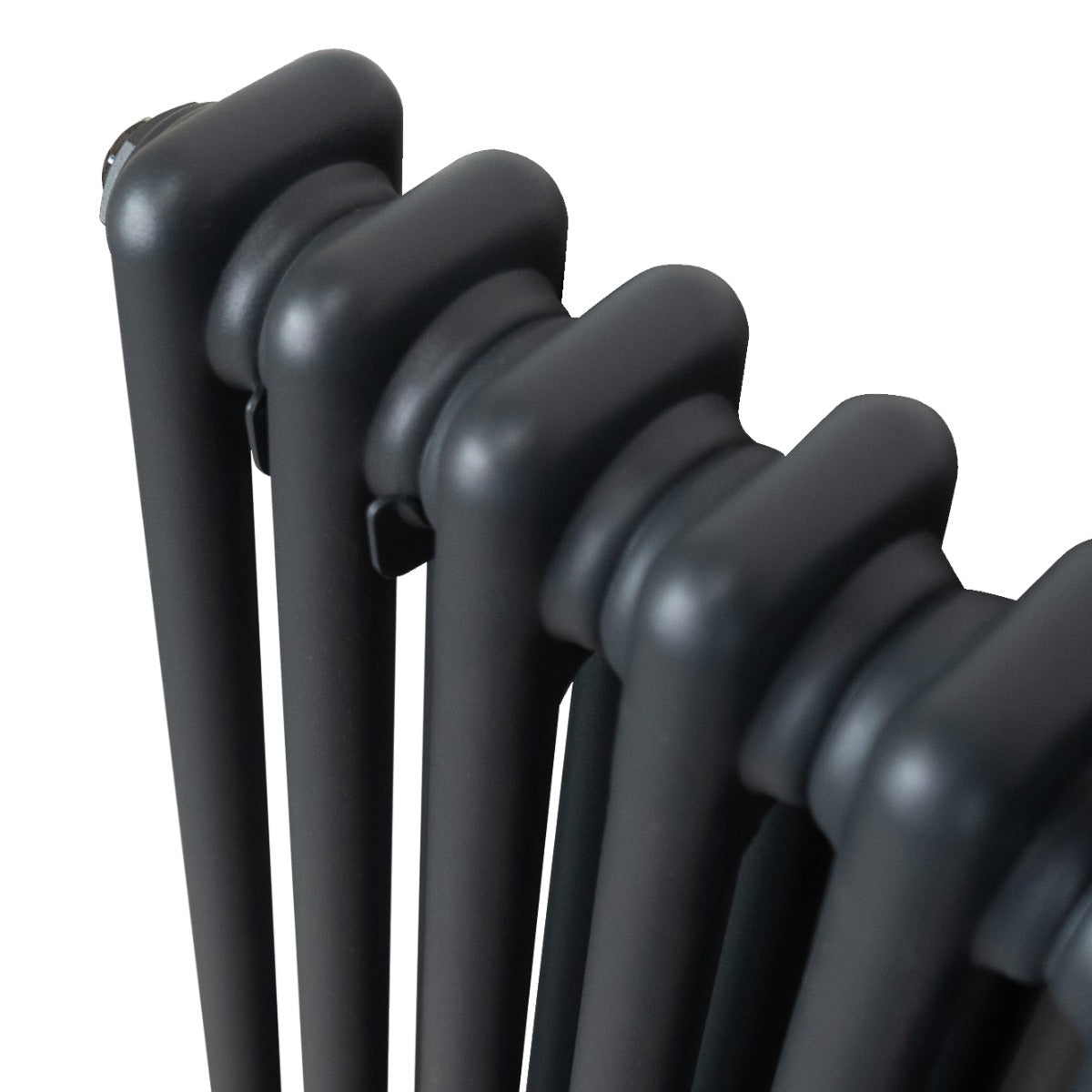 Traditional 2 Column Radiator - 600 x 1192mm - Anthracite Grey