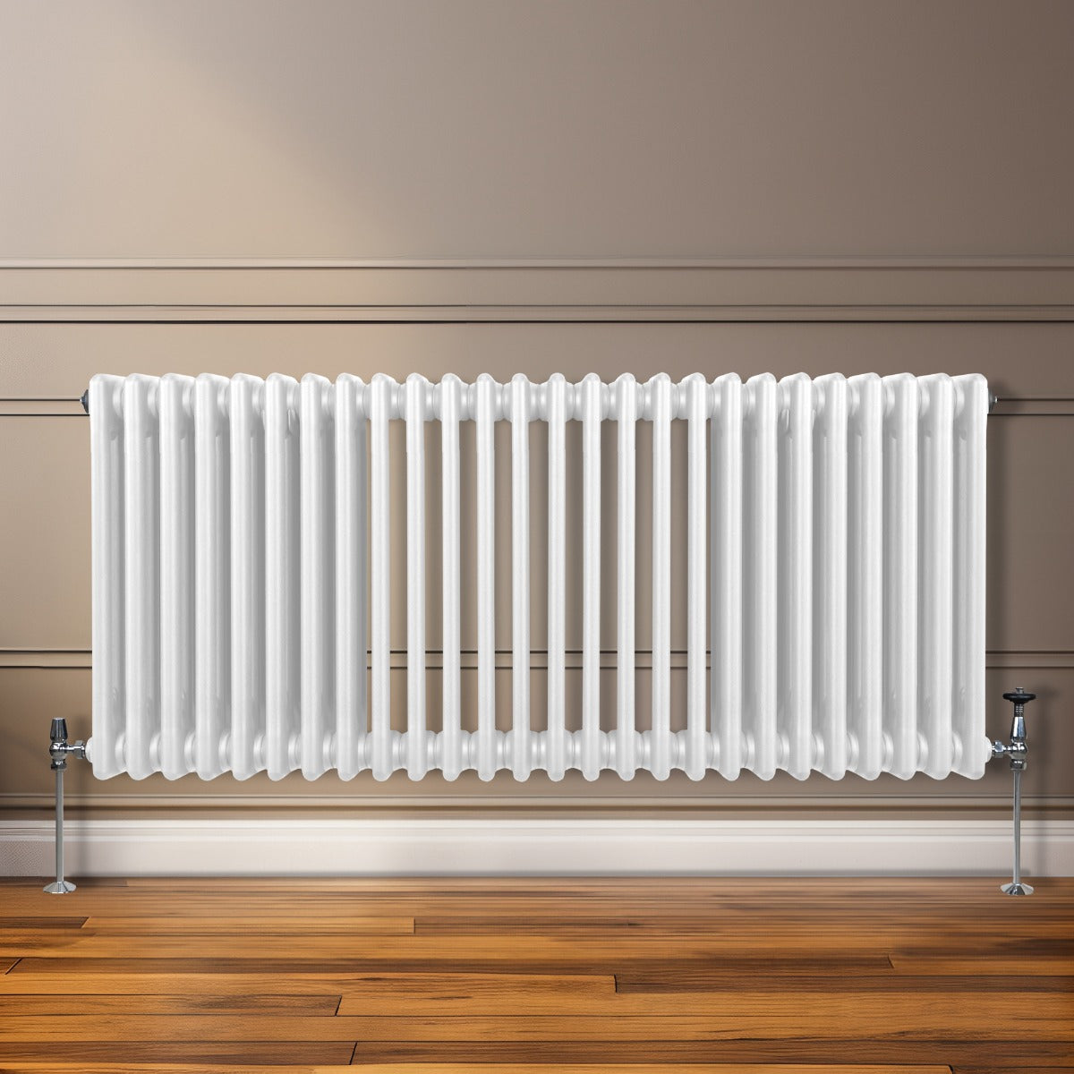 Traditional 3 Column Radiator - 600 x 1192mm - White