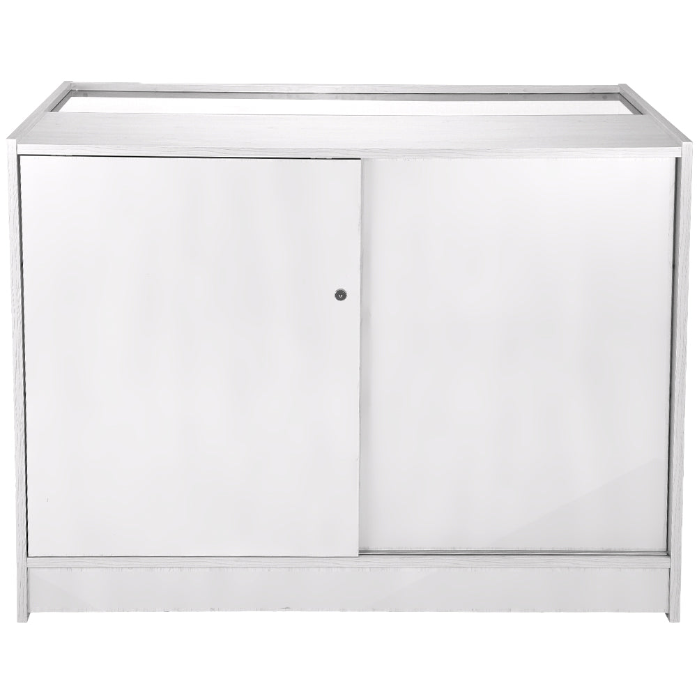 Taurus Brilliant White Shop Counter & Retail Display Set