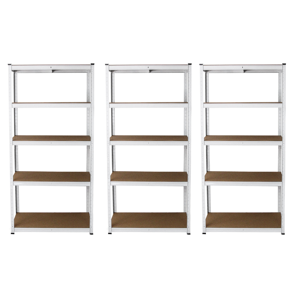 3 x E-Rax White Metal Racking Units