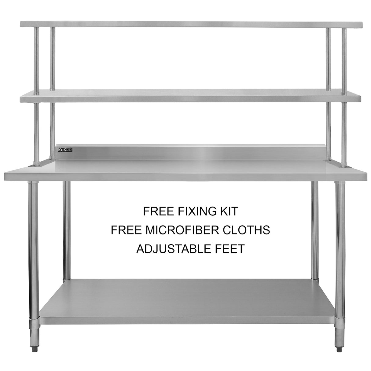 Kukoo 6ft Catering Bench with Double Over-shelf