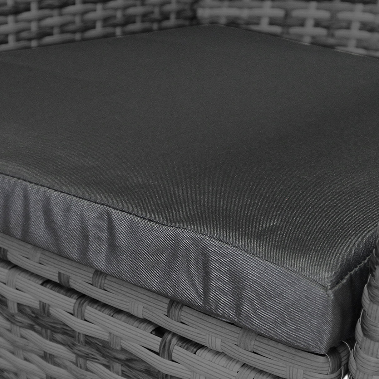 Jardí Rattan Bistro Set Grey