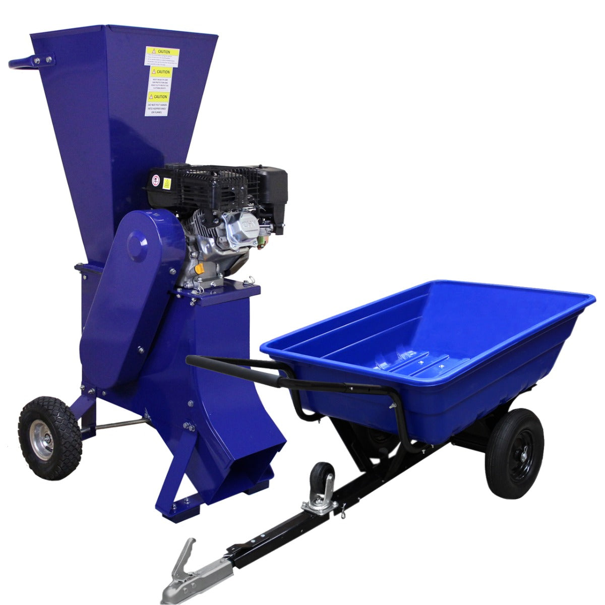 ATV Tipping Trailer & 6.5HP Wood Chipper