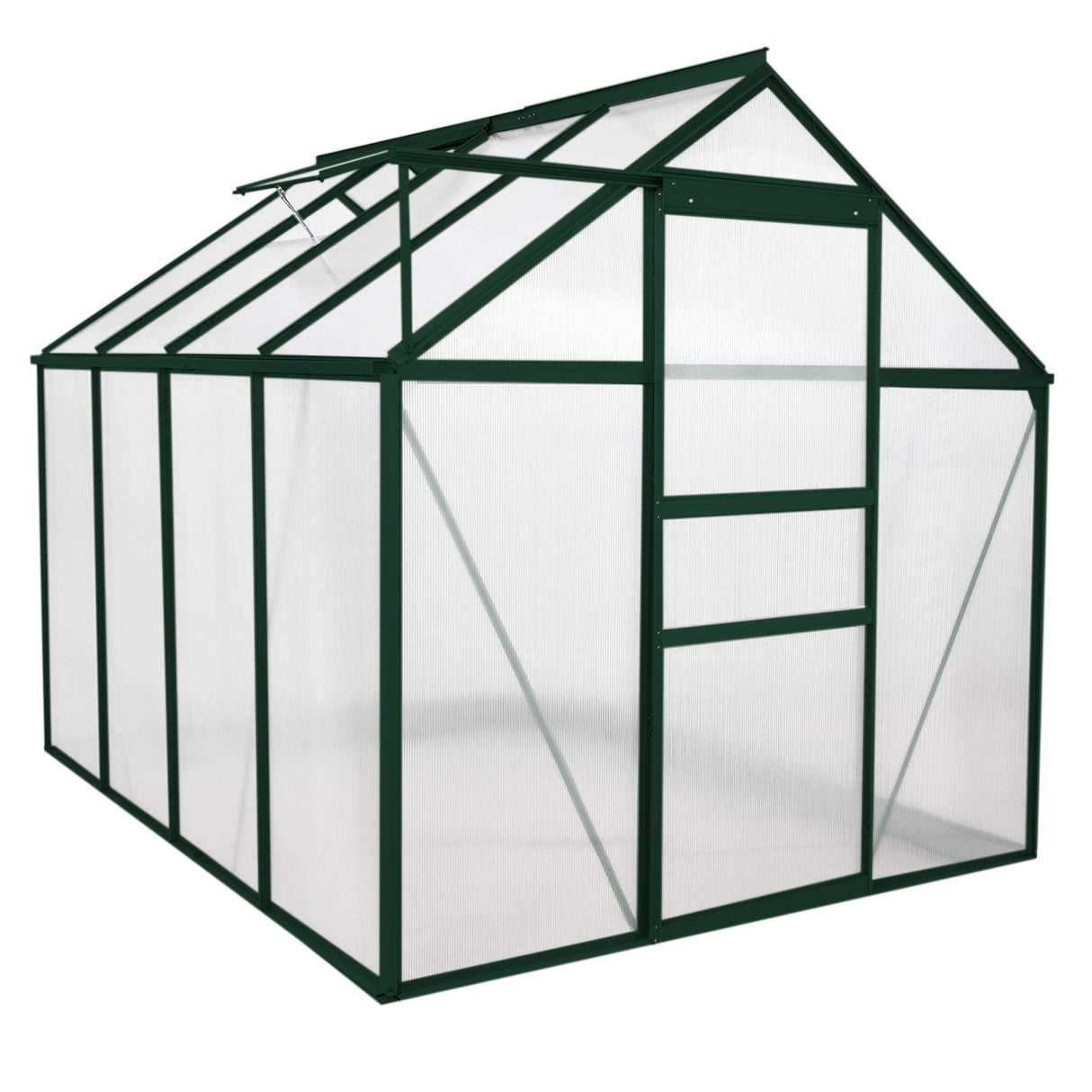Greenhouse Polycarbonate 6ft x 8ft (Green)