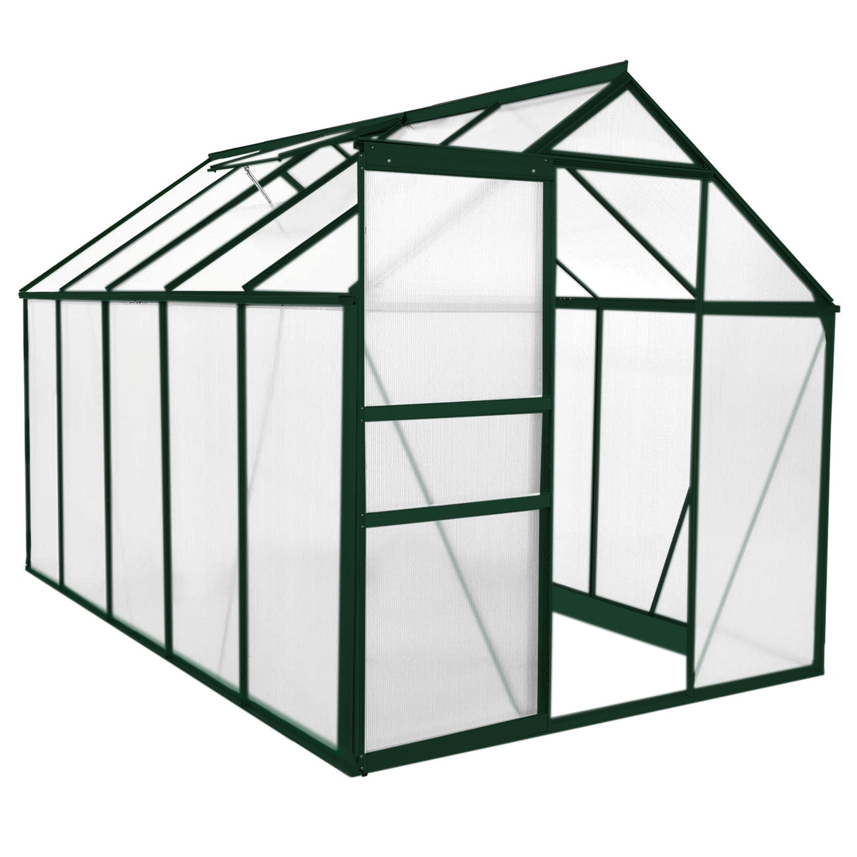Greenhouse Polycarbonate 6ft x 10ft (Green)