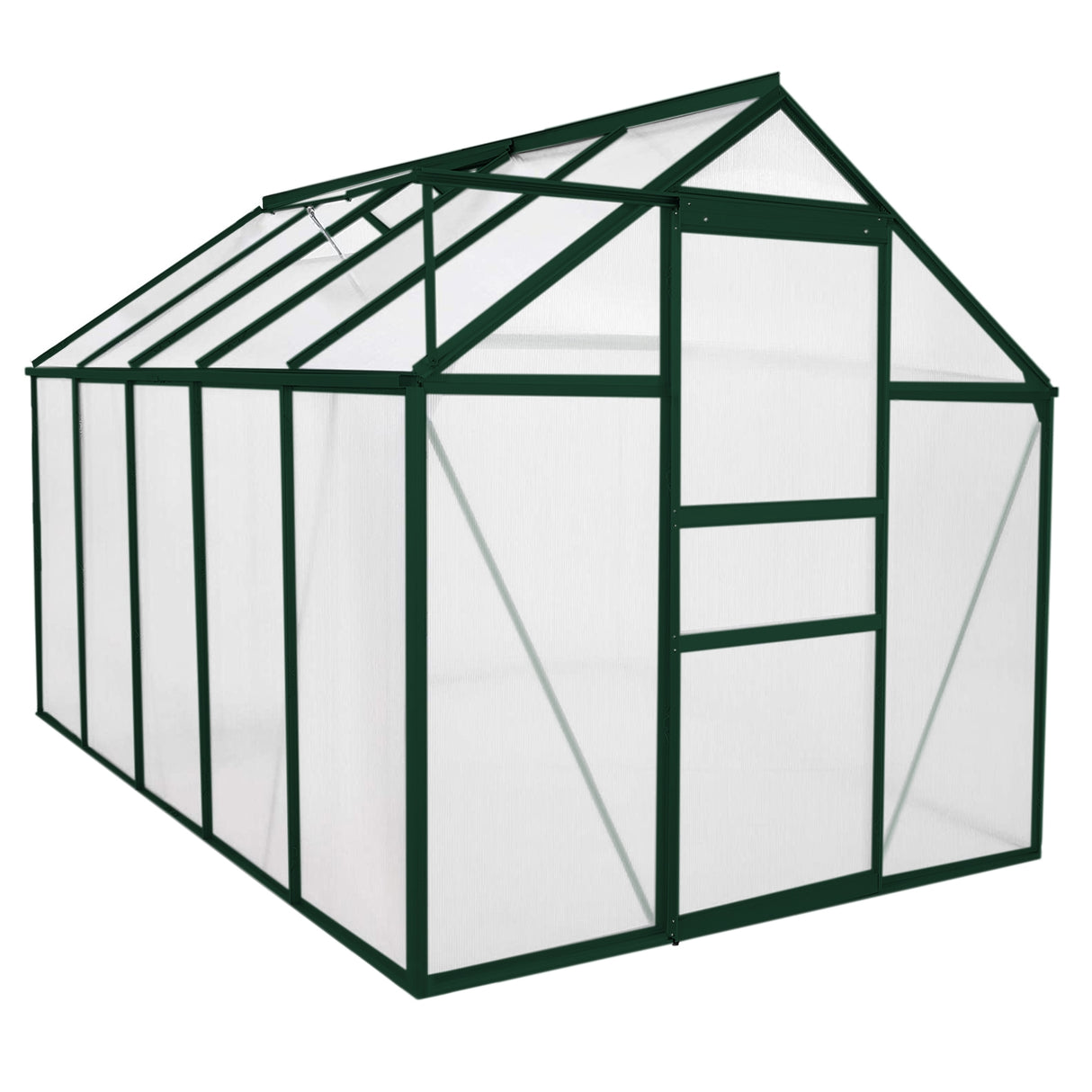 Greenhouse Polycarbonate 6ft x 10ft (Green)