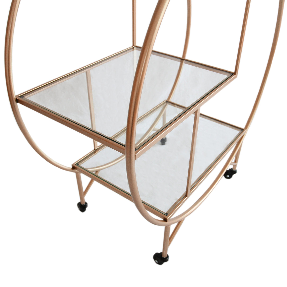 Rose Gold Drinks Trolley Bar Cart - Large
