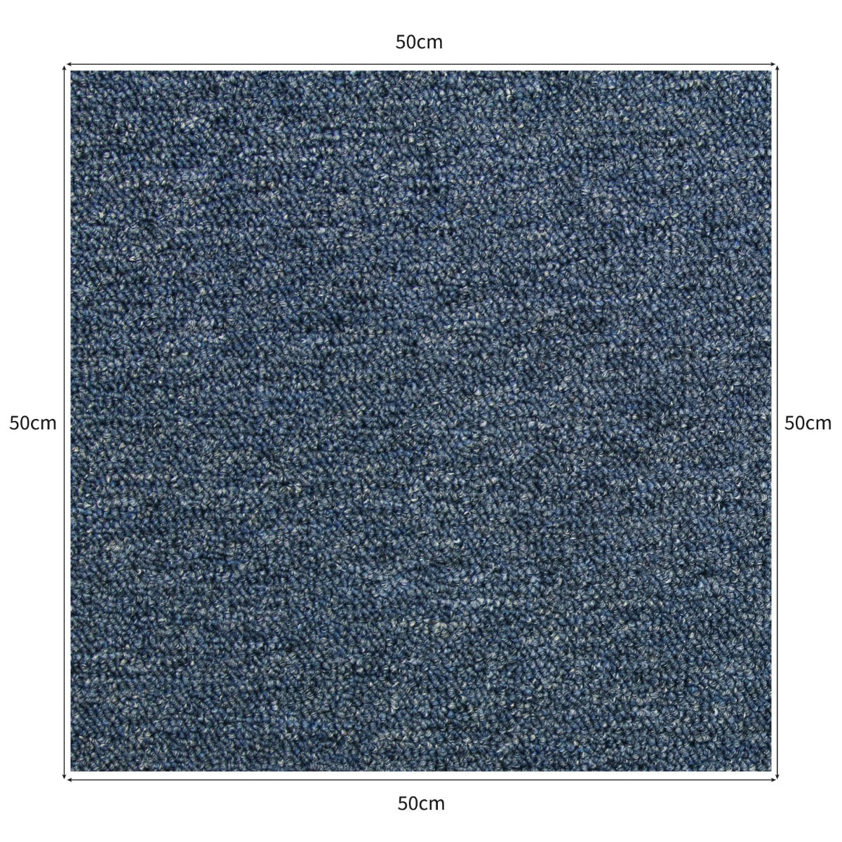 40 x Carpet Tiles 10m2 / Storm Blue & Charcoal Black
