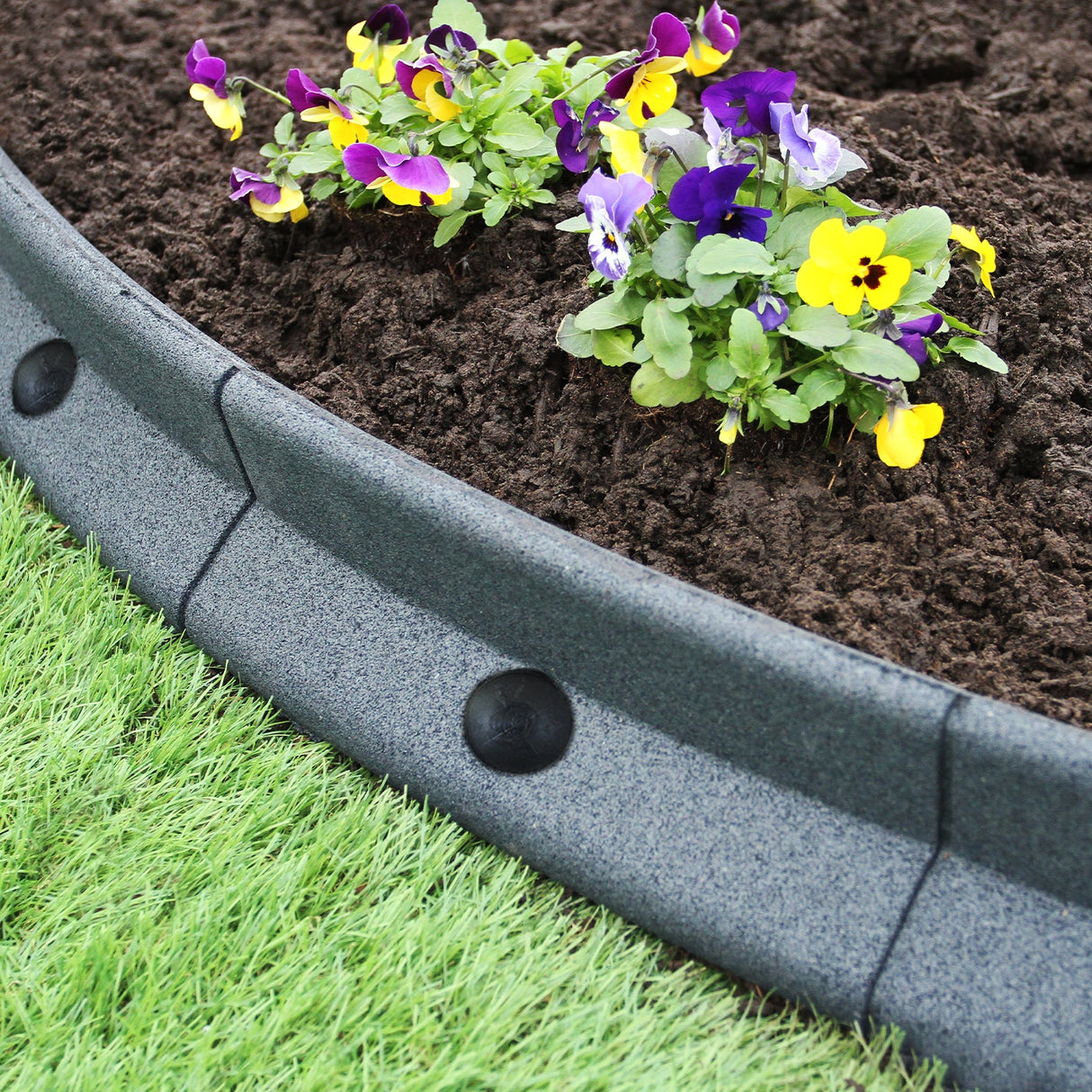 Flexible Lawn Edging Grey 1.2m x 36