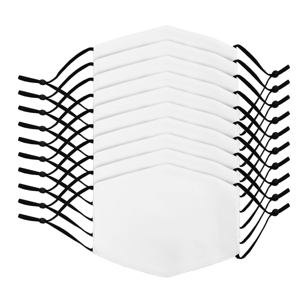 Small Face Masks Sublimation Blanks / 10 Pack