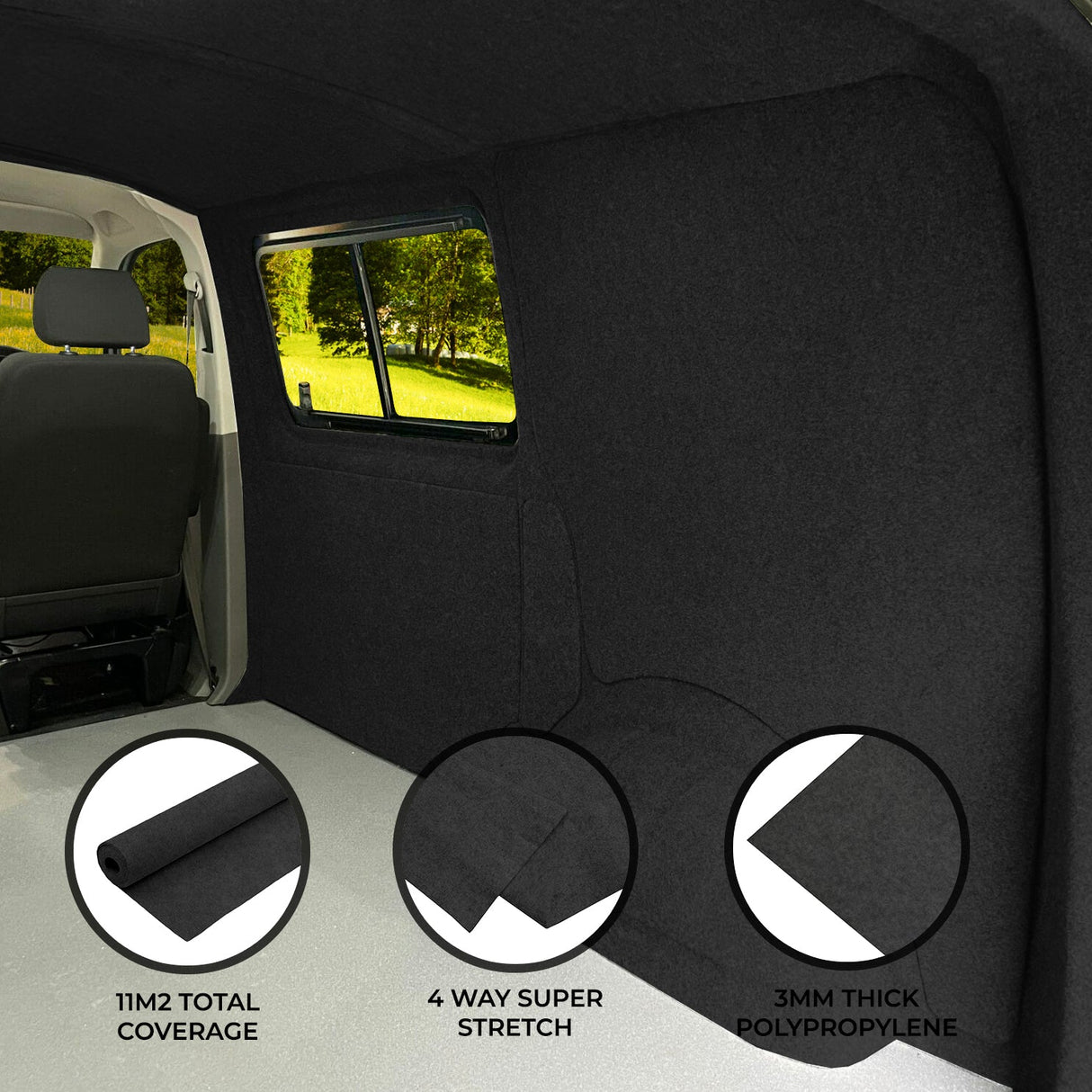 Van Carpet Lining Anthracite Grey