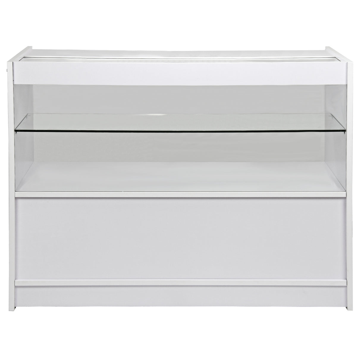 Pegasus Brilliant White Shop Counter & Retail Display Set