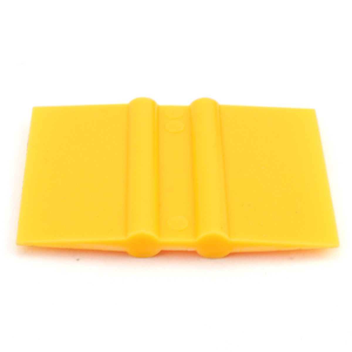 Bright yellow squeegee tool with a smooth surface and rounded edges, ideal for vinyl application and weeding tasks