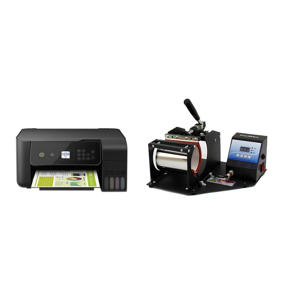 PixMax Mug Heat Press, Different Elements & Printer