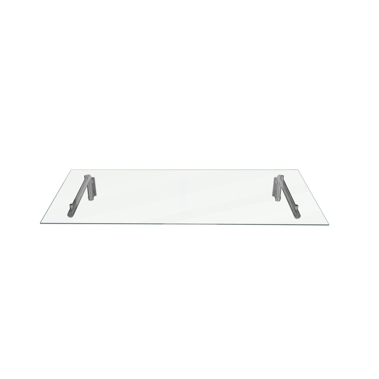 MonsterShop Glass Door Canopy & Brackets, 144cm W, 80cm D