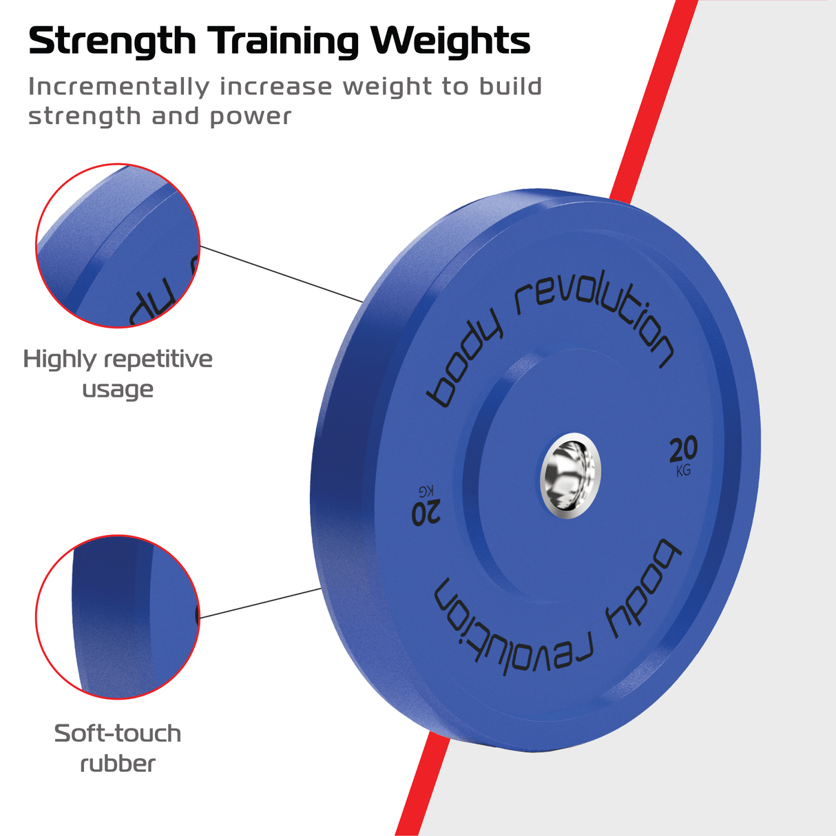 Body Revolution Olympic Bumper Plates (Colour) - Body Revolution