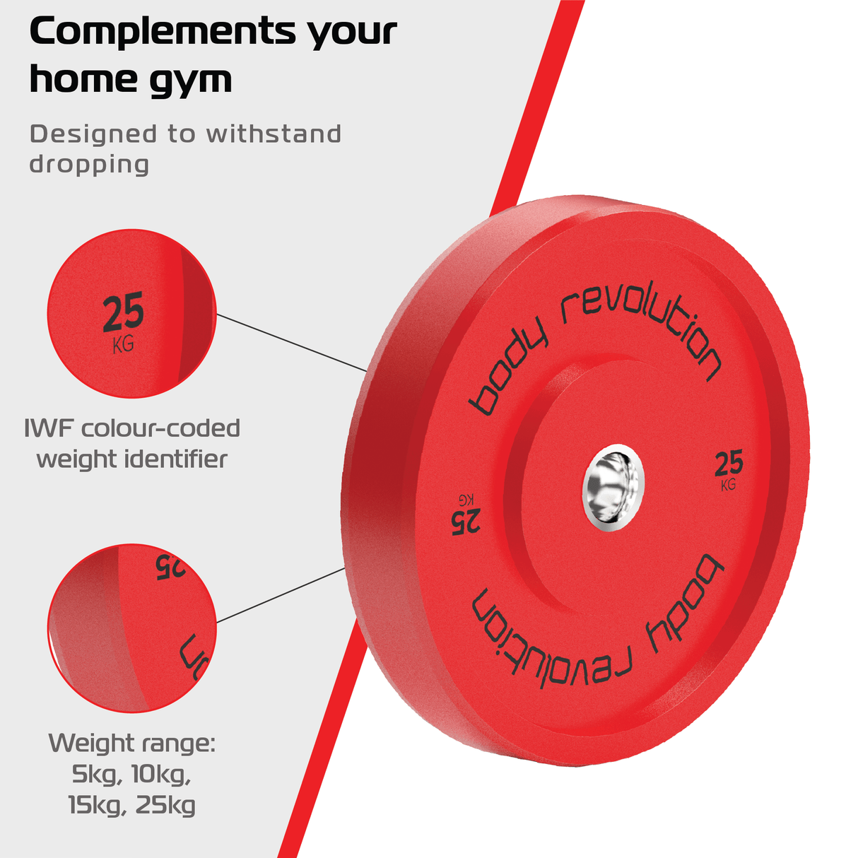 Body Revolution Olympic Bumper Plates (Colour) - Body Revolution