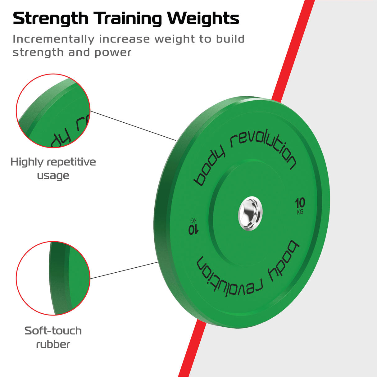 Body Revolution Olympic Bumper Plates (Colour) - Body Revolution