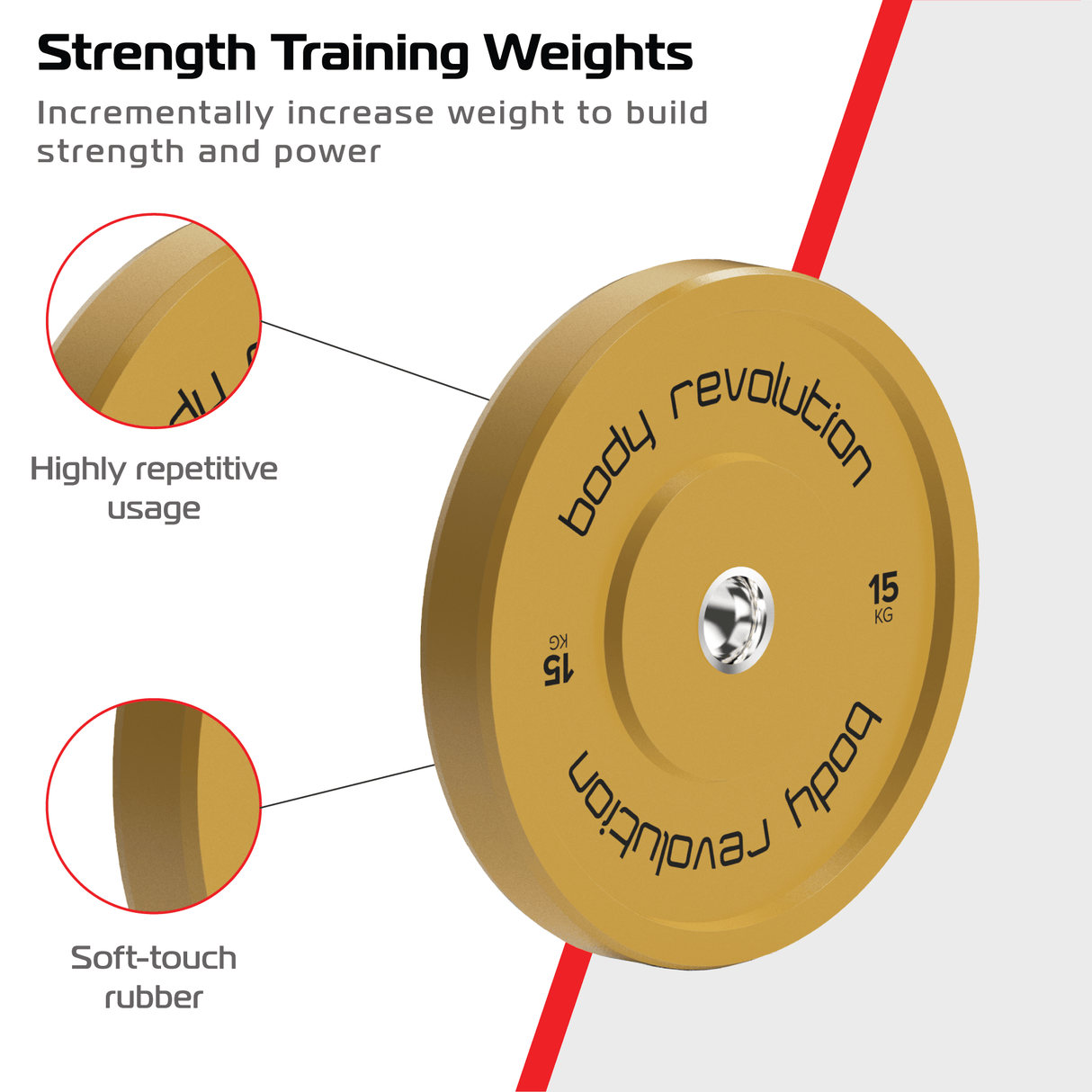 Body Revolution Olympic Bumper Plates (Colour) - Body Revolution