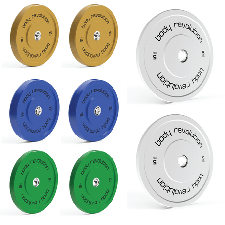 Body Revolution Olympic Bumper Plates (Colour) - Body Revolution