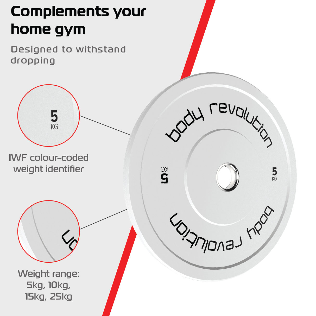 Body Revolution Olympic Bumper Plates (Colour) - Body Revolution