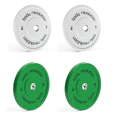 Body Revolution Olympic Bumper Plates (Colour) - Body Revolution