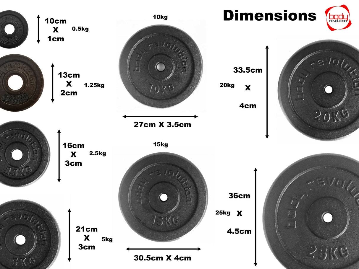 Cast Iron Weight Plates - Body Revolution