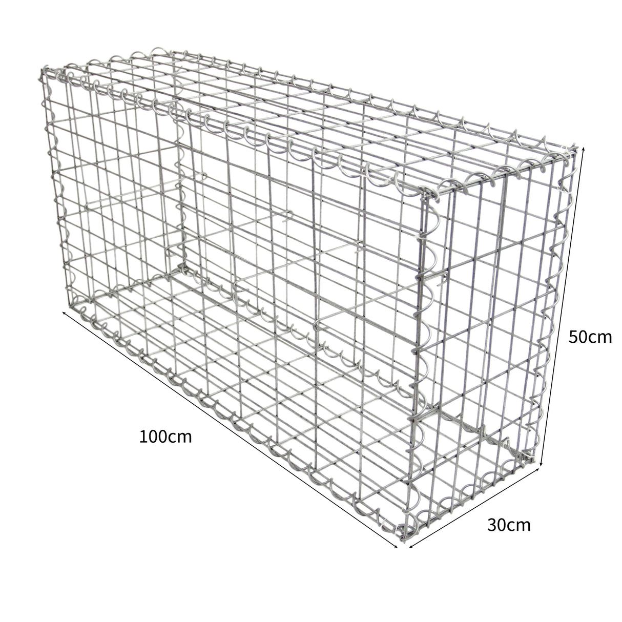 Gabion Baskets 100 x 50 x 30cm / 3 Pack