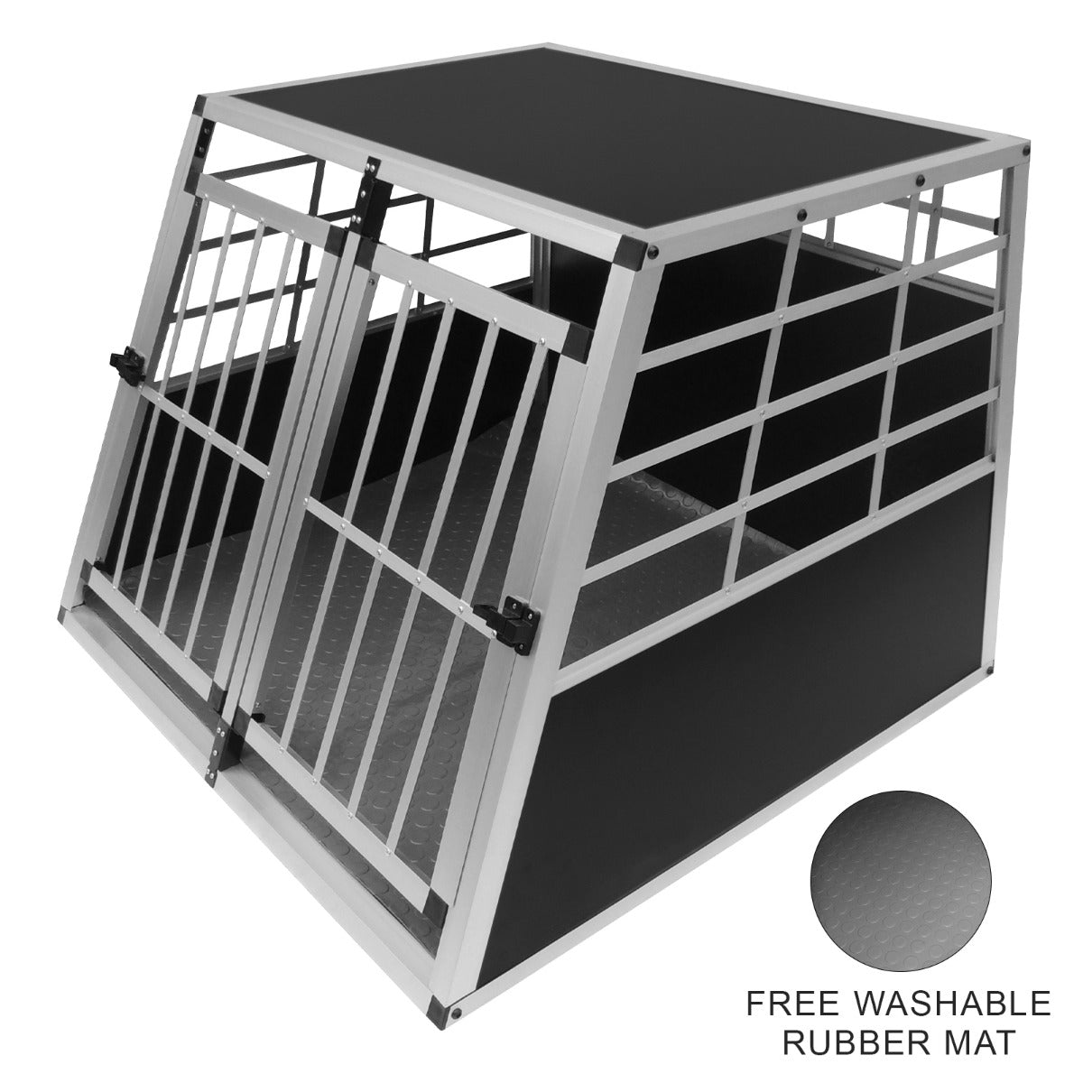 Car Dog Pet Crate - Large Double Doors