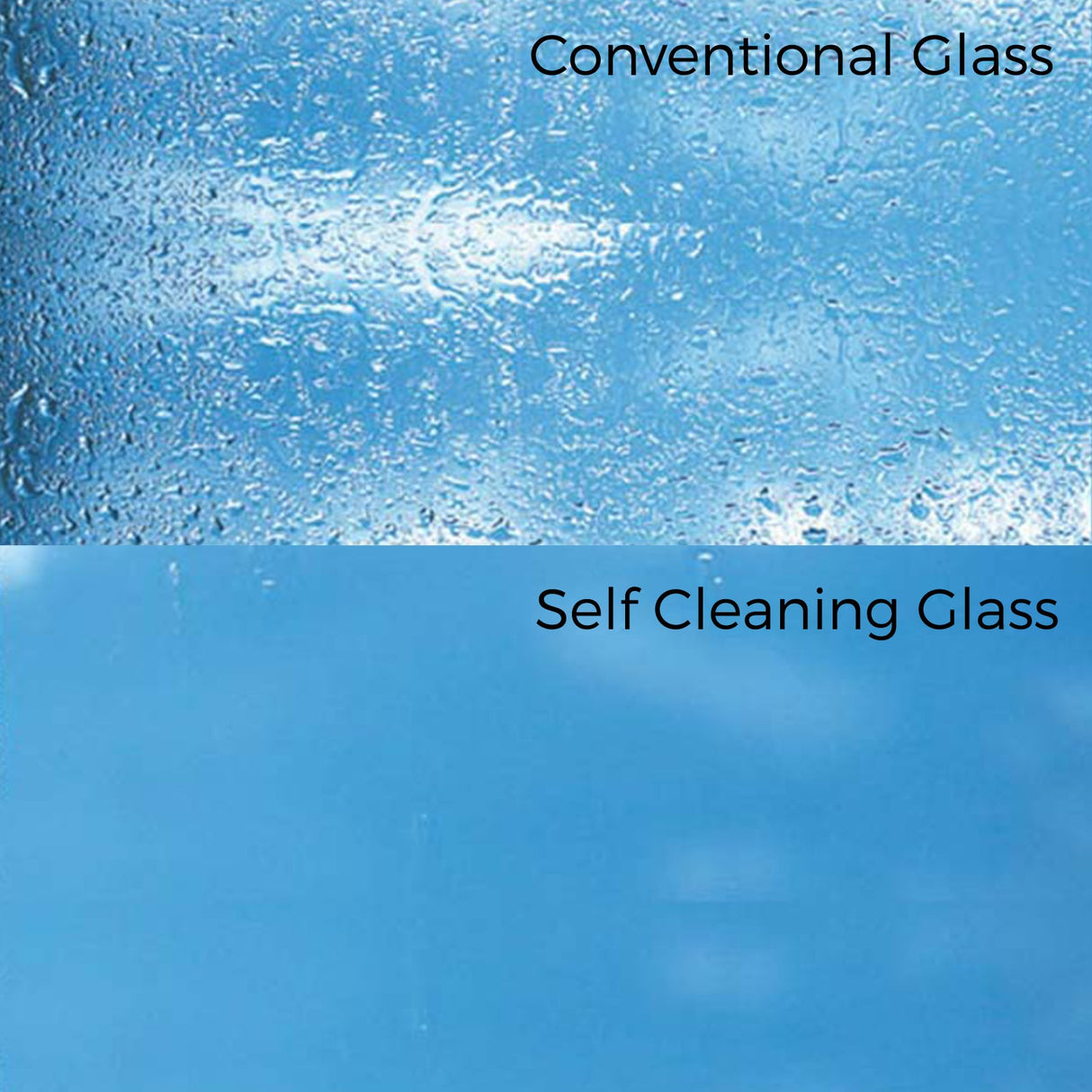 MonsterShop Glass Door Canopy & Brackets, 144cm W, 80cm D