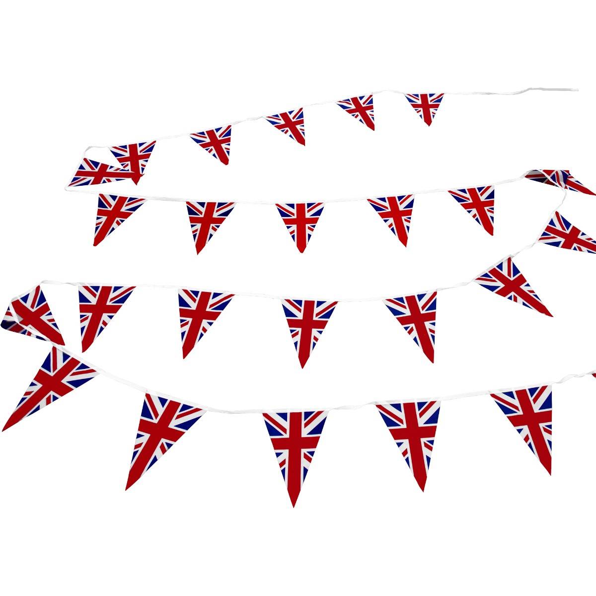 3 x Union Jack Flag Bunting 10m