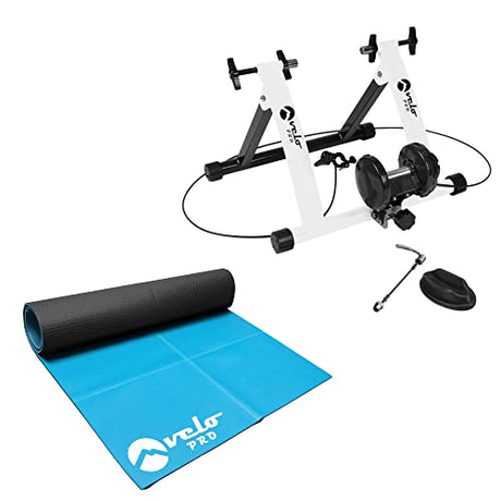 Velo Pro Turbo Trainer - Variable Resistance Magnetic Indoor Bike Trainer for Road bikes & Mountain Bikes - Body Revolution