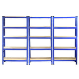 Monster Racking T-Rax Heavy Duty Shelving Units, Blue, 75cm W, 30cm D, Set of 6