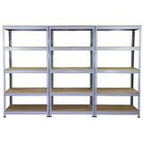 10 x Q-Rax Grey Metal Racking Units 90 x 50 x 180cm