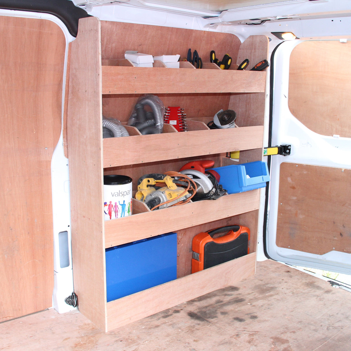 11sqm Anthracite Van Lining, Glue & Ford Transit Custom Rack