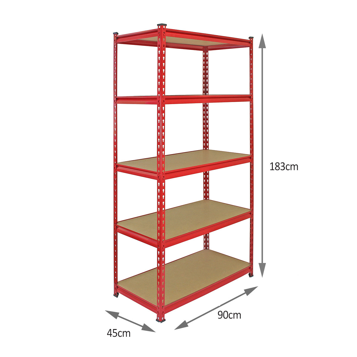 4 x Z-Rax Metal Racking Units Red 90cm & Free Mallet