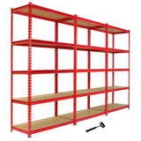 3 x Z-Rax Metal Racking Unit Red 90cm & Free Mallet