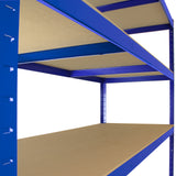 Monster Racking T-Rax 3 x Extra Wide Storage Shelves, Blue, 160cm W, 60cm D