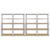 Galwix 90cm Racking Bundle: Corner Shelving and 4 Garage Racking Bays