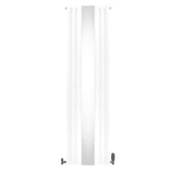 Oval Mirror Radiator & Valves - 1800mm x 500mm - White