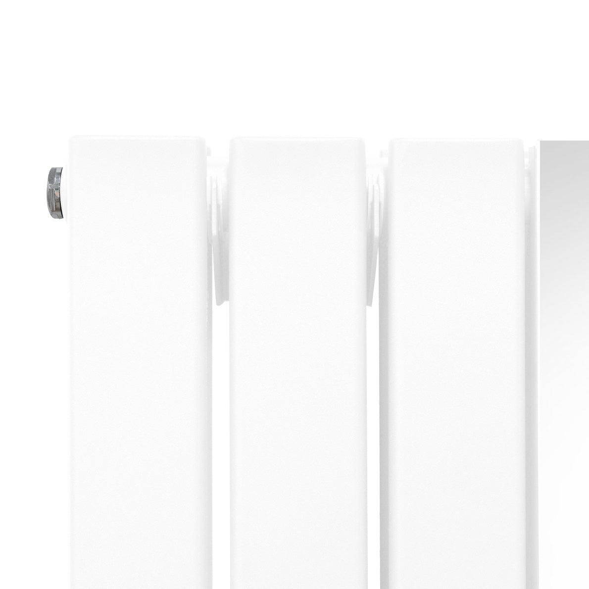 Flat Mirror Radiator & Valves - 1800mm x 565mm - White