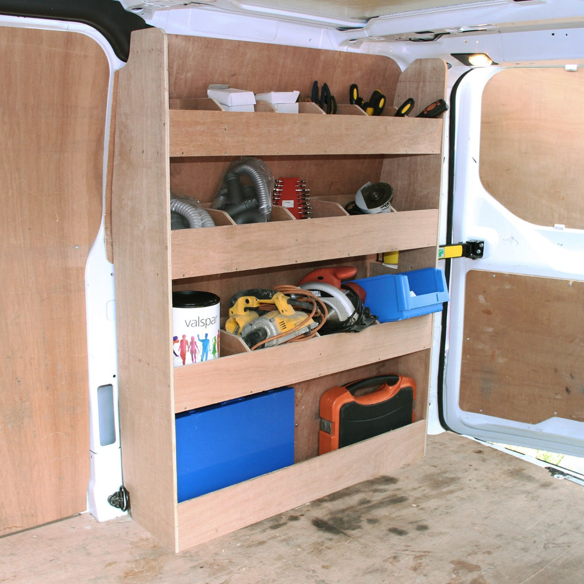 Ford Transit Custom Divider Racking & Toolbox Van Racking