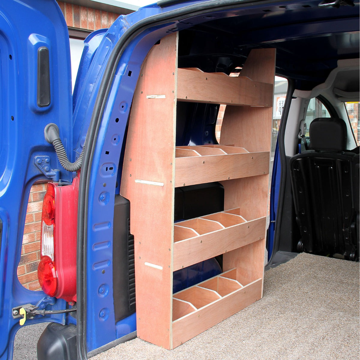 11sqm Black Van Lining & Citroen Berlingo Racking Unit