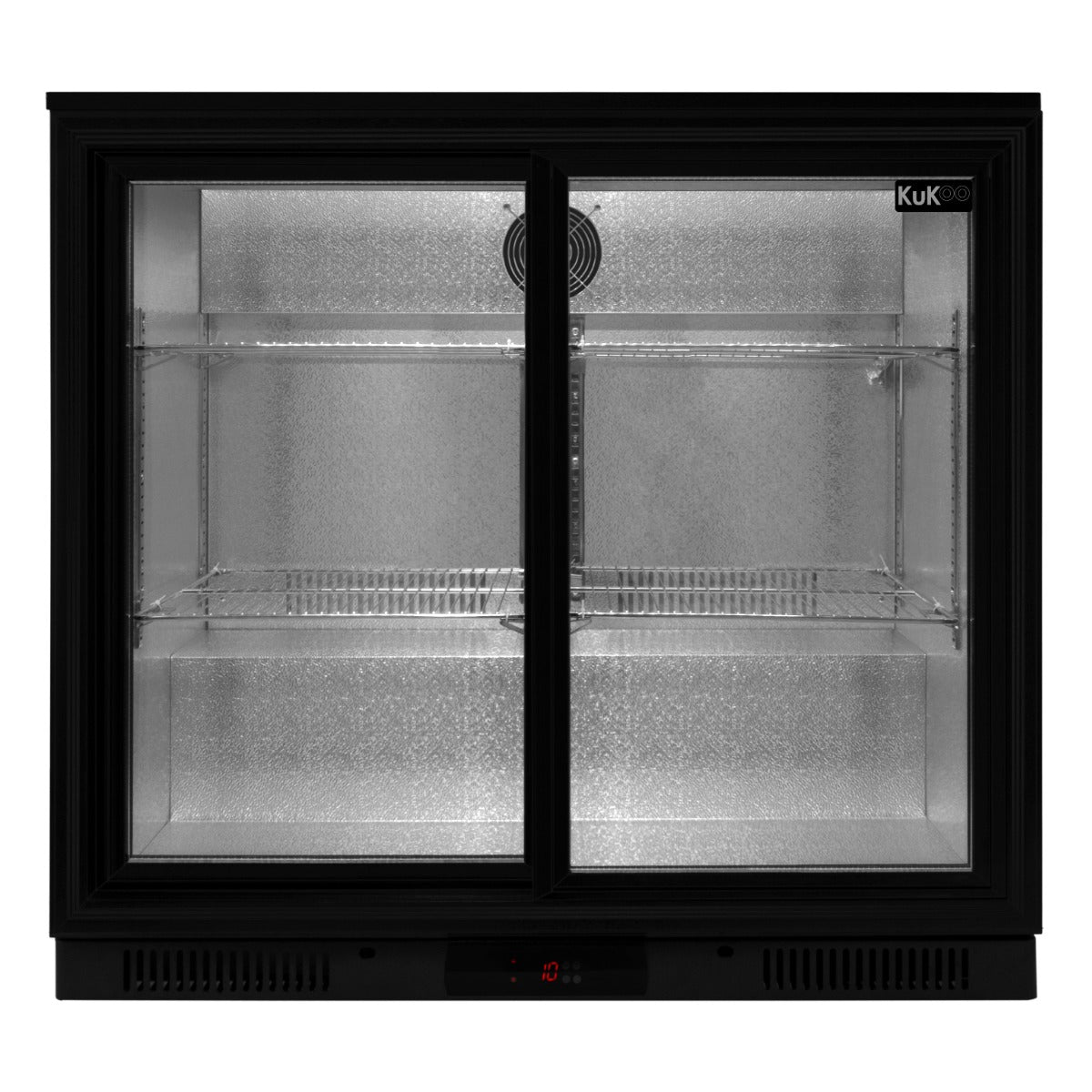 Back Bar Fridge Cooler - Sliding Double Door