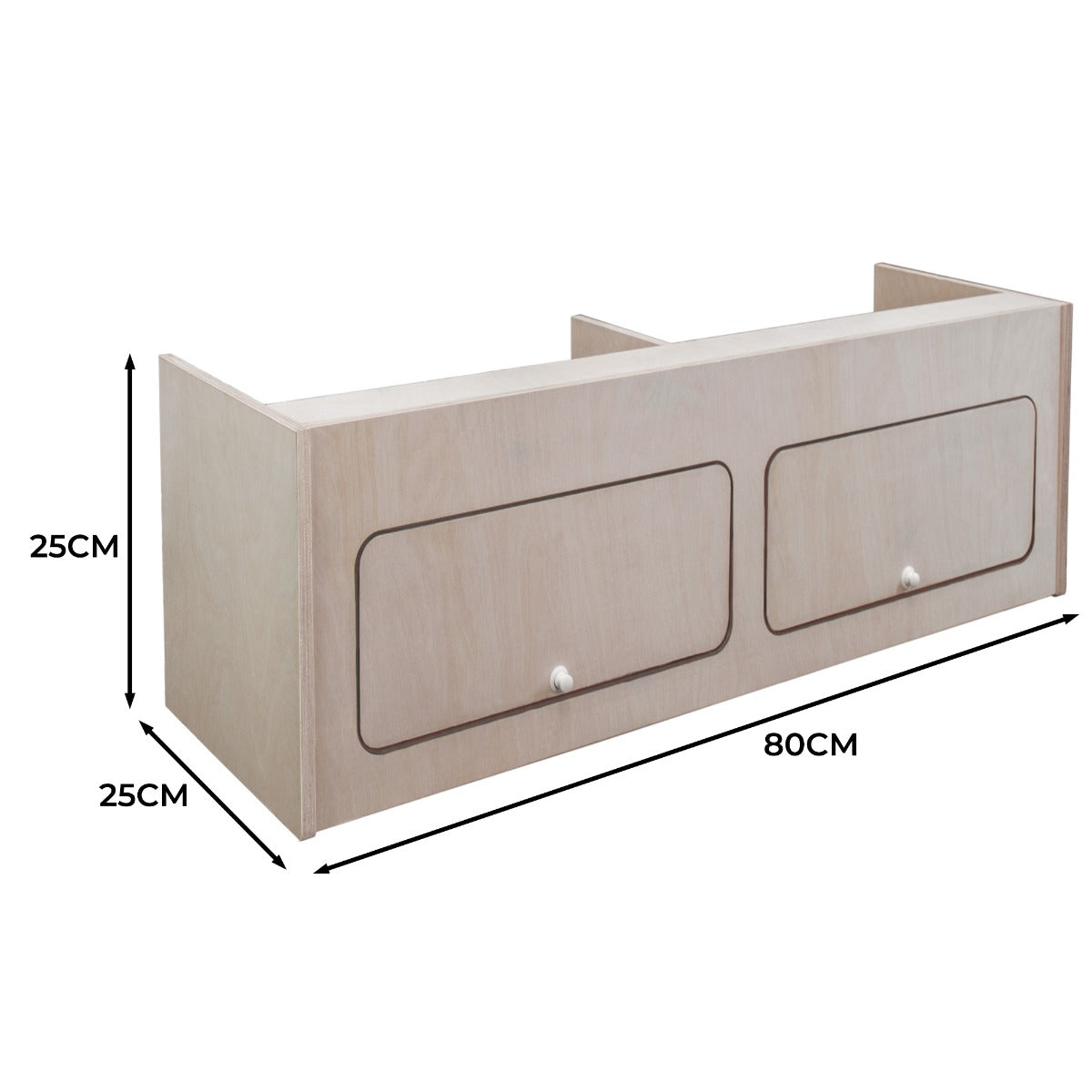 Overhead Camper Cabinet – 80cm x 25cm x 25cm