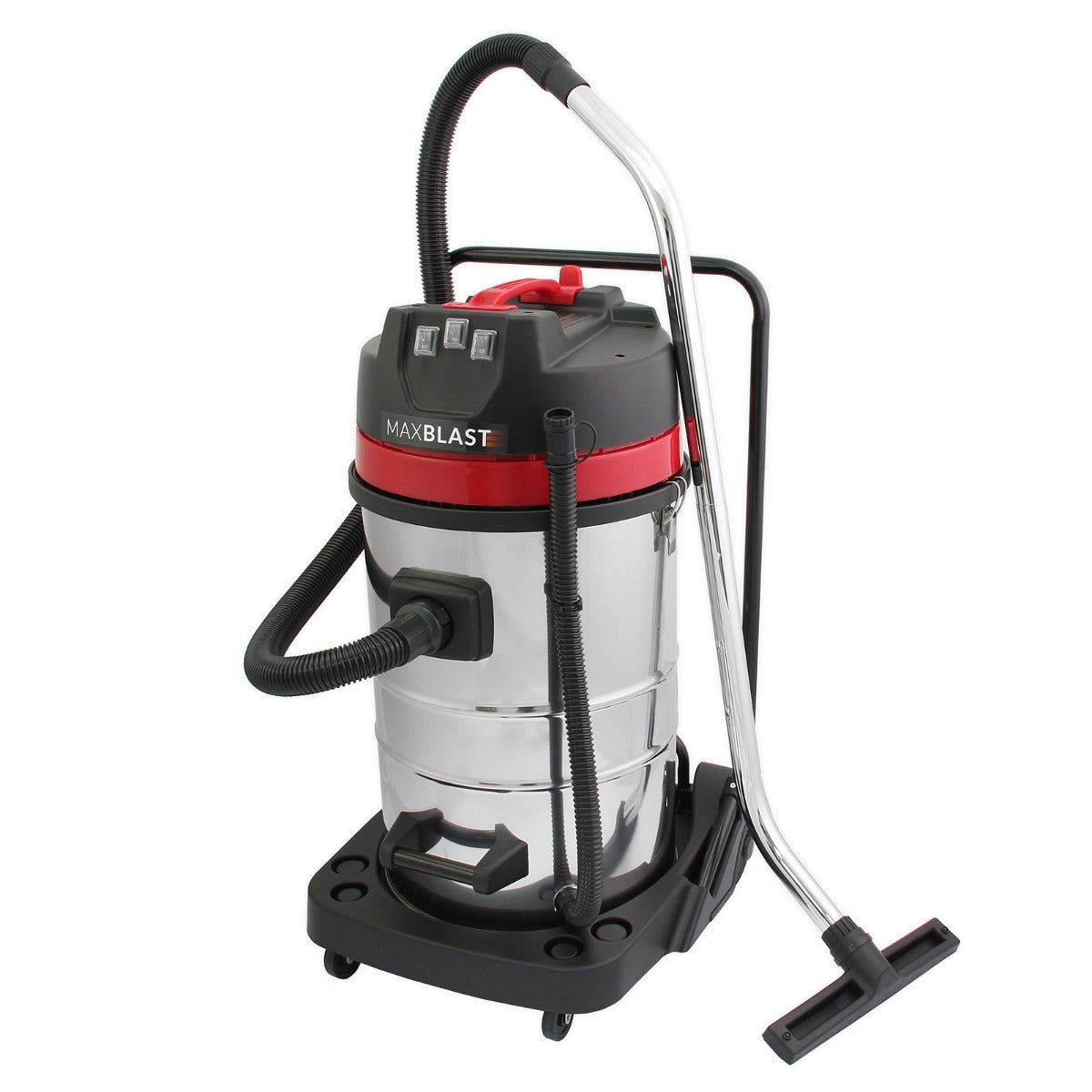 80L Industrial Vacuum, 4 Attachments & 4 Hoover Bags